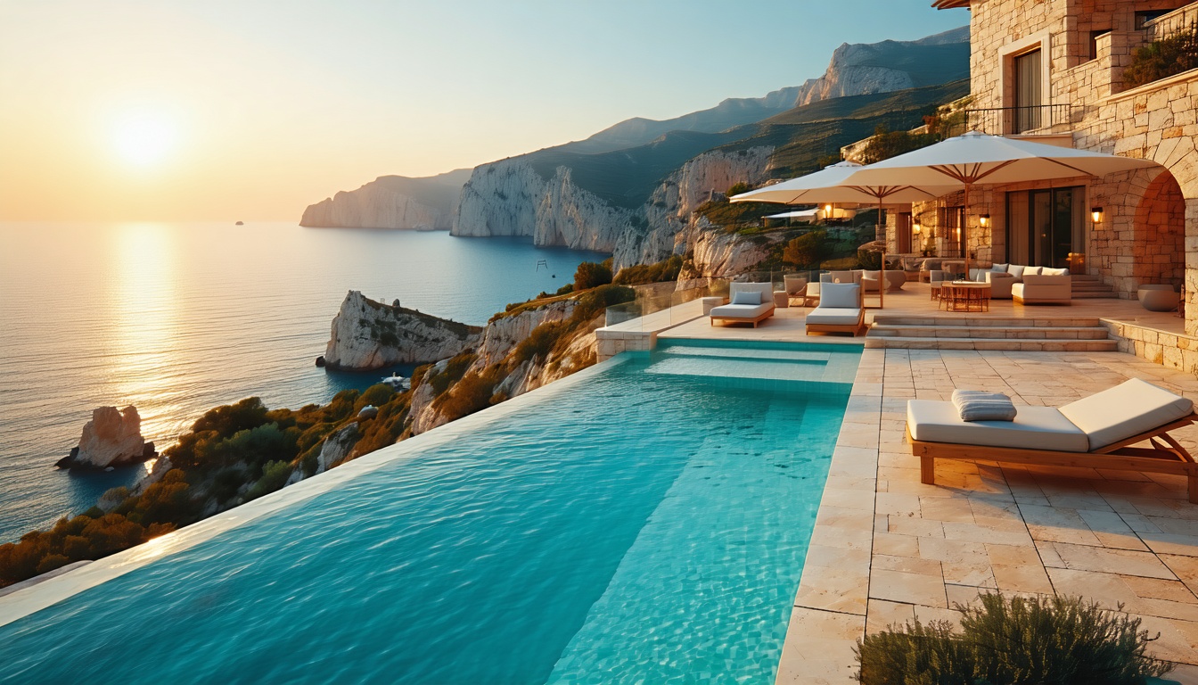Deniz manzaralı teraslı ve sonsuzluk havuzlu Kaş villası